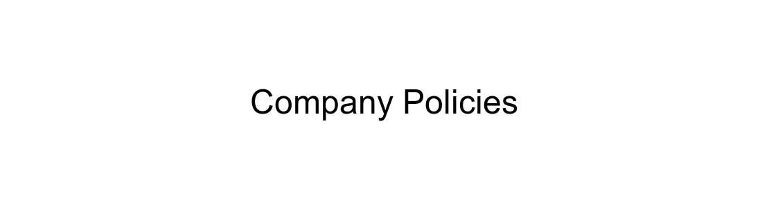 Company policies